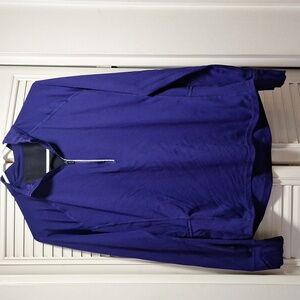 Xersion (L) purple athletic pullover quarter zip